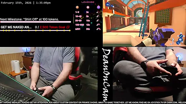 Show de DeanonCam na webcam