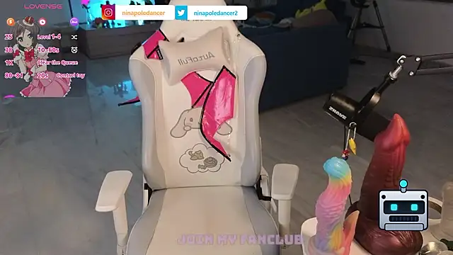 Chat +18 de ninapoledance ao vivo