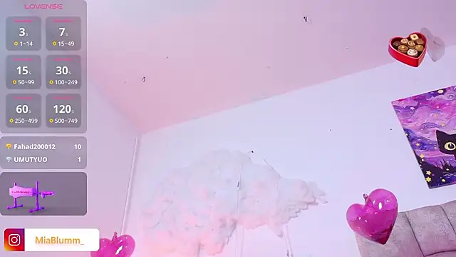 Show de MiiaBlumm_ na webcam