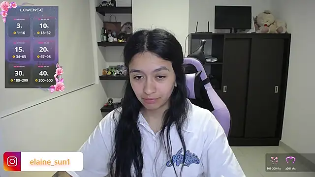 Chat +18 de elaine_sun1 ao vivo