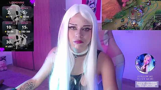 Show de cyberd0ll66 na webcam