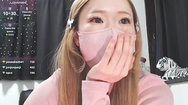 Show de Tomeko-8181 na webcam