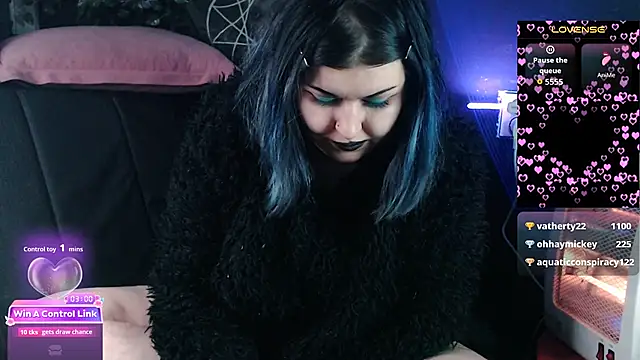 Show de Psychobitch7 na webcam