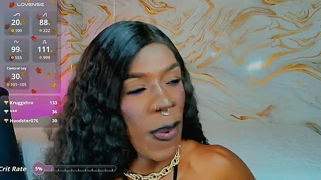 Show modela EbonyHansNight na web-kameri
