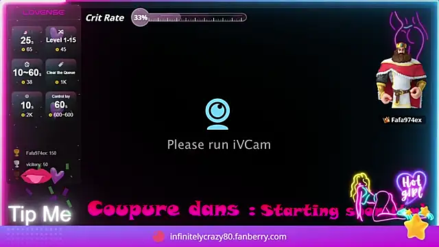 โชว์เว็บแคมของ infinitelycrazy80