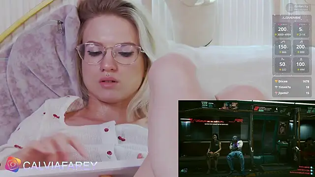 calviafareyのライブXXXチャット