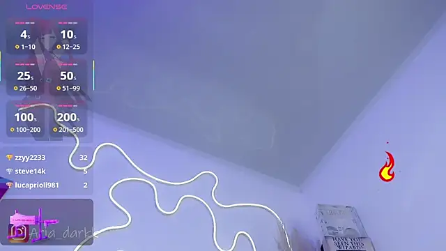 Chat +18 de AriaDark ao vivo