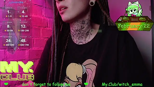 Witch_Emma élő XXX-chatje