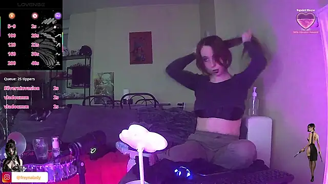 LadyFreyna webkamerás műsora