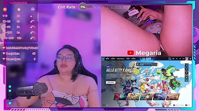 Chat +18 de MegariaB ao vivo