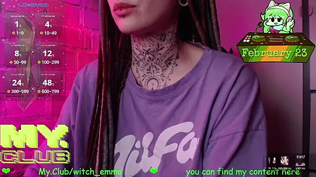 Witch_Emma élő XXX-chatje