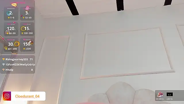 Chatroom XXX en direct de Cloedurant