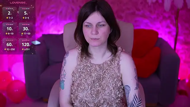 Show modela TinaMelt na web-kameri