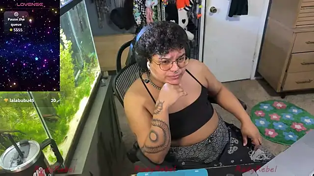 Show de RudyRebel na webcam