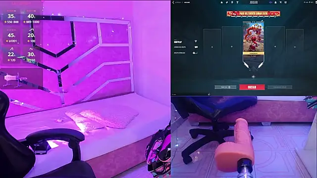 Chat +18 de CataleyaGlow ao vivo