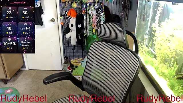 RudyRebel webkamerás műsora