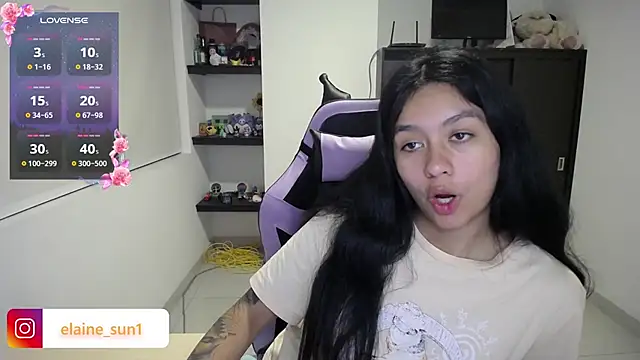 Chat +18 de elaine_sun1 ao vivo