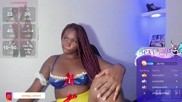 Show modela zendaya_wilson na web-kameri