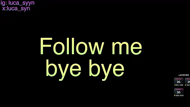 luca_syn webkamerás műsora