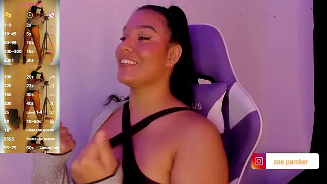Chat +18 de ZoeParcker ao vivo