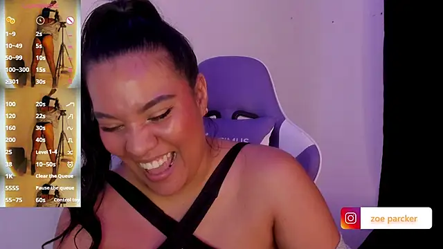 ZoeParcker élő XXX-chatje