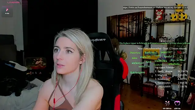 Chat +18 de Lisaonthemoon ao vivo