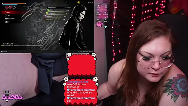 Chat +18 de evamila ao vivo