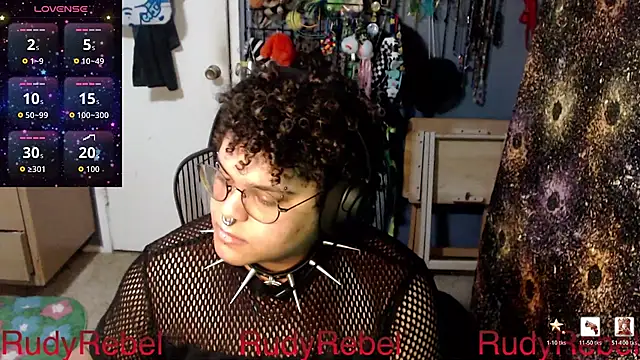 Show modela RudyRebel na web-kameri