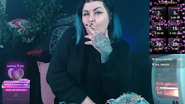 Show webcam de Psychobitch7