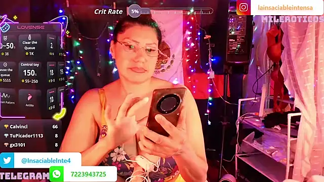 Chat XXX Live LaInsaciableIntensa