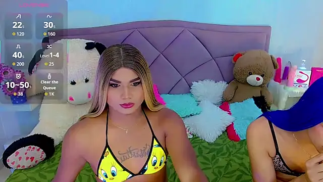 party_duo_trans Pertunjukan Webcam