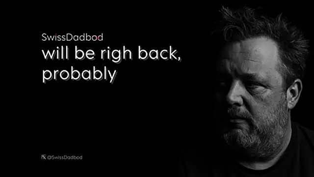 Show de SwissDadbod na webcam