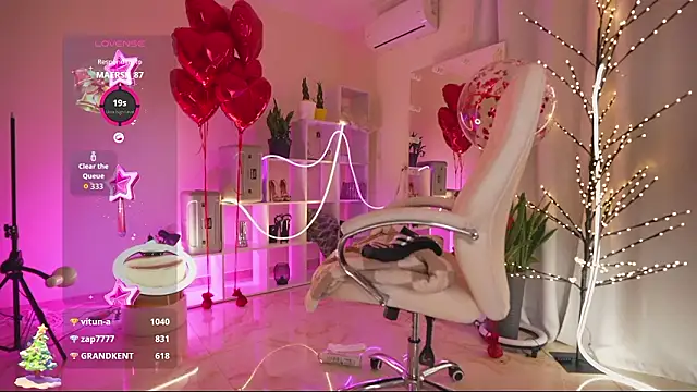 Show de Opheliaxss na webcam