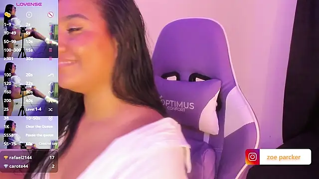 Živý XXX chat ZoeParcker