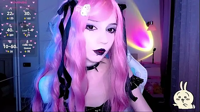 XXX chat uživo modela GothicLali