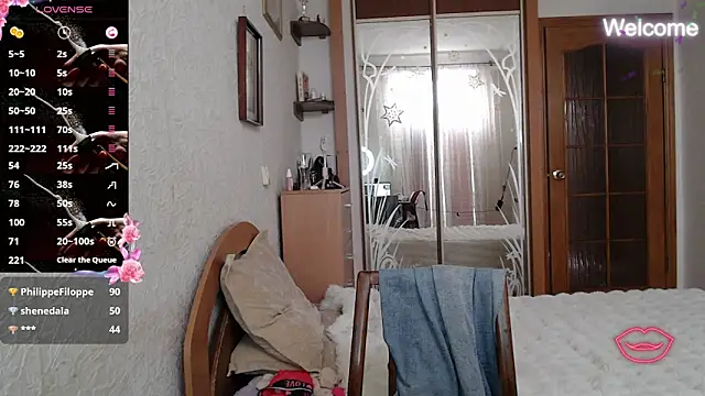 XXX chat uživo modela Yevgeshka-Milashka