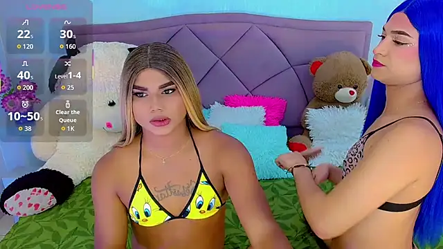 party_duo_trans Pertunjukan Webcam