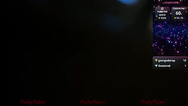 RudyRebel webkamerás műsora