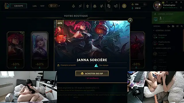 Chatroom XXX en direct de CeriseLapine