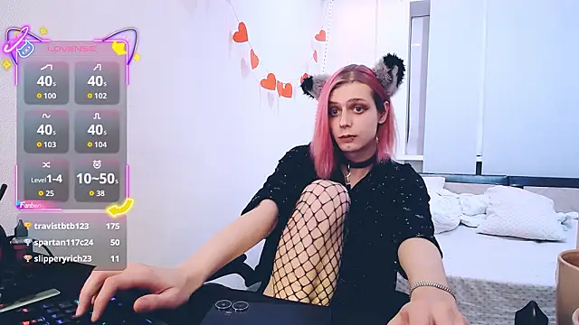 Littlepinkcat élő XXX-chatje