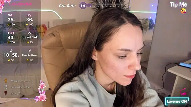 AliceW0ral élő XXX-chatje