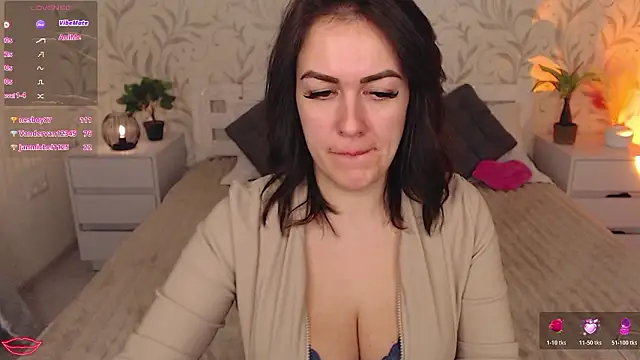 Show modela b1ushf1owerr na web-kameri