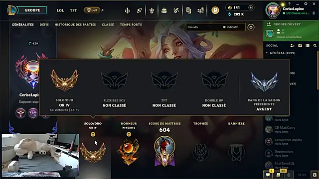 Show de CeriseLapine na webcam