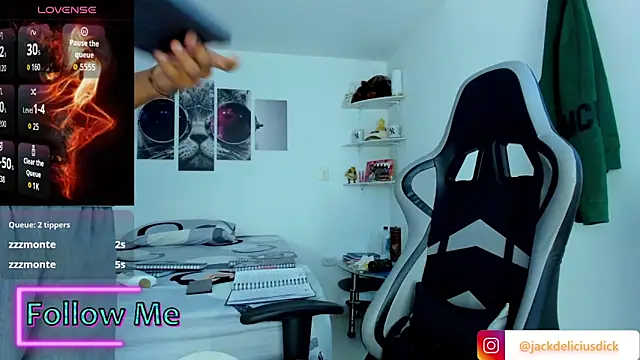 jackdeliciusdick élő XXX-chatje