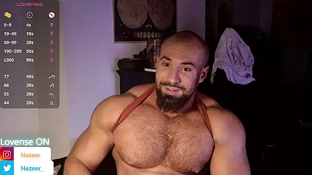 Show modela Musculus6 na web-kameri