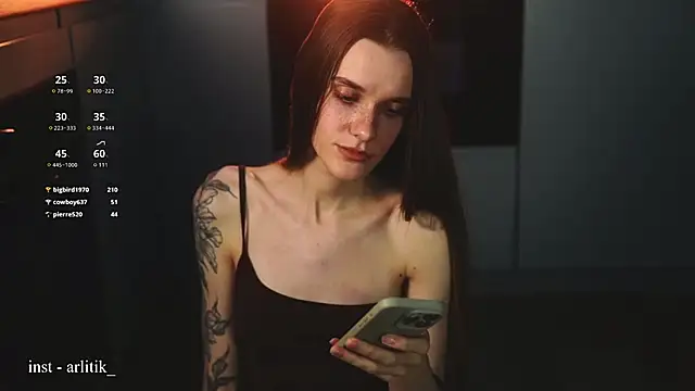 Arlitik élő XXX-chatje