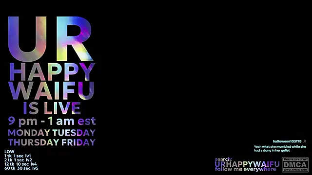 Czat XXX na żywo – urhappywaifu