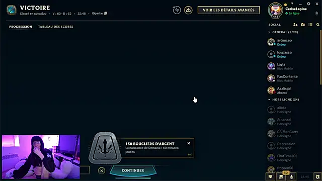 CeriseLapine Chat XXX in diretta