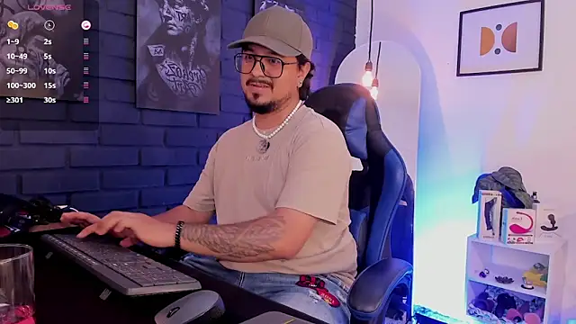 DaviidEvans_: διαδικτυακό σόου στην κάμερα