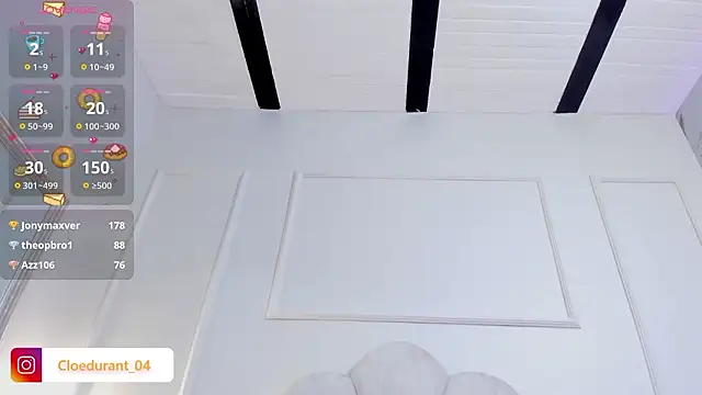 XXX chat uživo modela Cloedurant